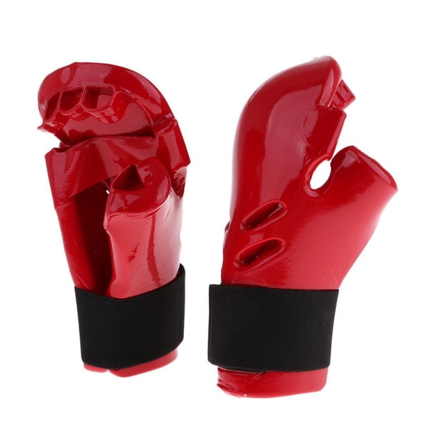 Sonducket Kids Child Taekwondo parring Gloves Mitts Hand Gear Protective MMA Boxeo Rojo S