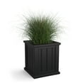thumbnail image 3 of Cape Cod 16" x 16" x 18" Square Black Self-Watering Plastic Planter, 3 of 13