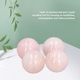 thumbnail image 3 of Rose Quartz  Balls, Palm Size Rose Quartz Sphere 4 Pieces  for Decoration, 3 of 8