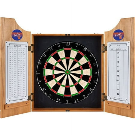 New York Knicks NBA Hardwood Classics Dart Cabinet Set with Darts and Board - Blue, Orange, Silver