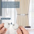 thumbnail image 3 of 2 Pieces Magnetic Curtain Ties - Long Pearl Ball Curtain Magnetic Ties, European Curtain Clip Cord Holder, 3 of 5