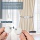 thumbnail image 3 of 2 Pieces Magnetic Curtain Ties - Long Pearl Ball Curtain Magnetic Ties, European Curtain Clip Cord Holder, 3 of 5