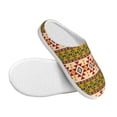 thumbnail image 3 of Daiia Aztec Print Women’s Fuzzy Slippers Memory Foam Lightweight House Shoes Cozy Loafer Flannel House Shoes-35/36, 3 of 7