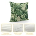 thumbnail image 4 of Shiartex  Green Tropical Plants Decorative Throw Pillow Covers Summer Palm Tree Leaves Square Outdoor Pillowcases Hidden Zipper for Sofa Couch Porch Bed Living Room Decor, 4 of 5