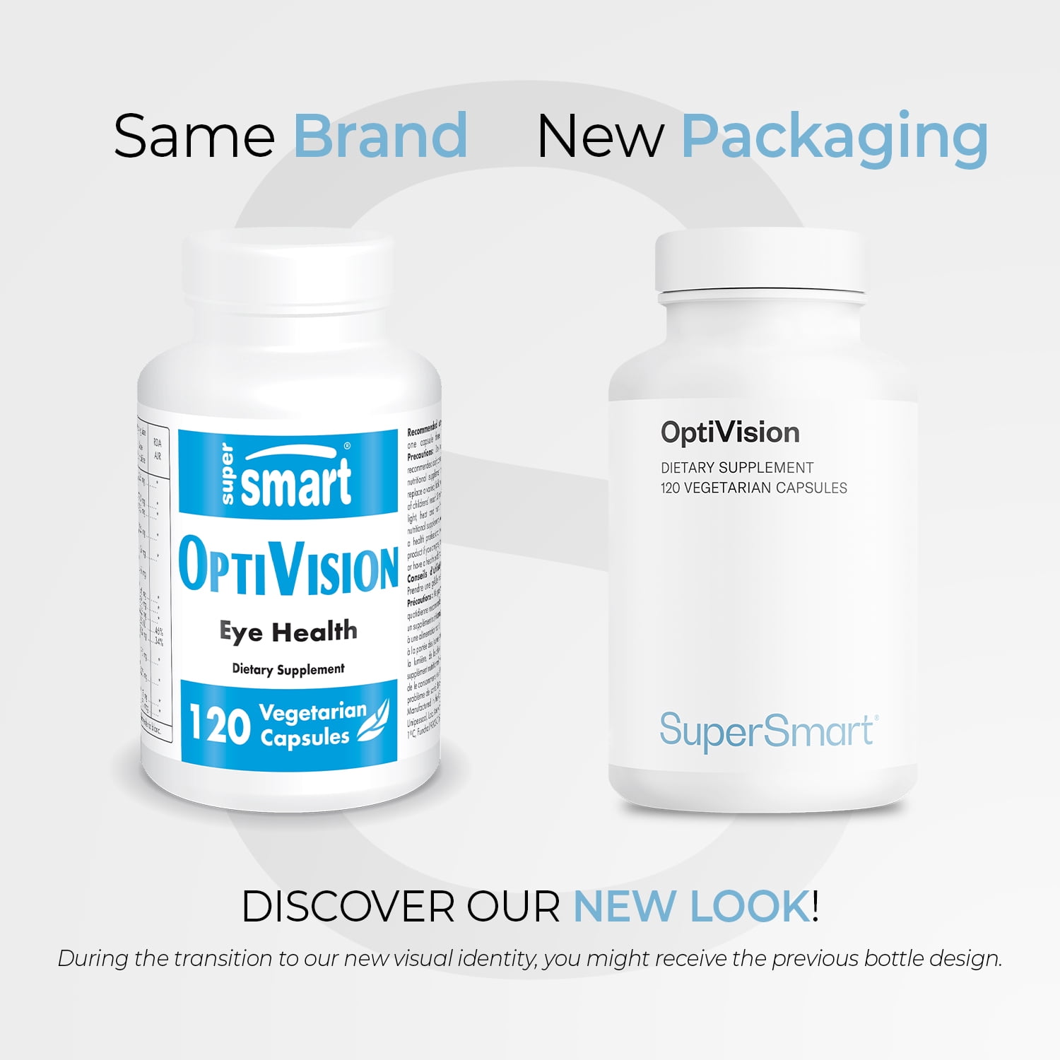 SuperSmart OptiVision (Advanced Formula) - with Bilberry Extract, Black Currant, Lutein, Zeaxanthin, Astaxanthin - Eyes Supplement | Non-GMO & Gluten Free - 120 Vegetarian Capsules