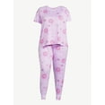 thumbnail image 4 of Joyspun Women’s Short Sleeve T-Shirt and Joggers Pajama Set, 2-Piece, Sizes S to 3X, 4 of 4