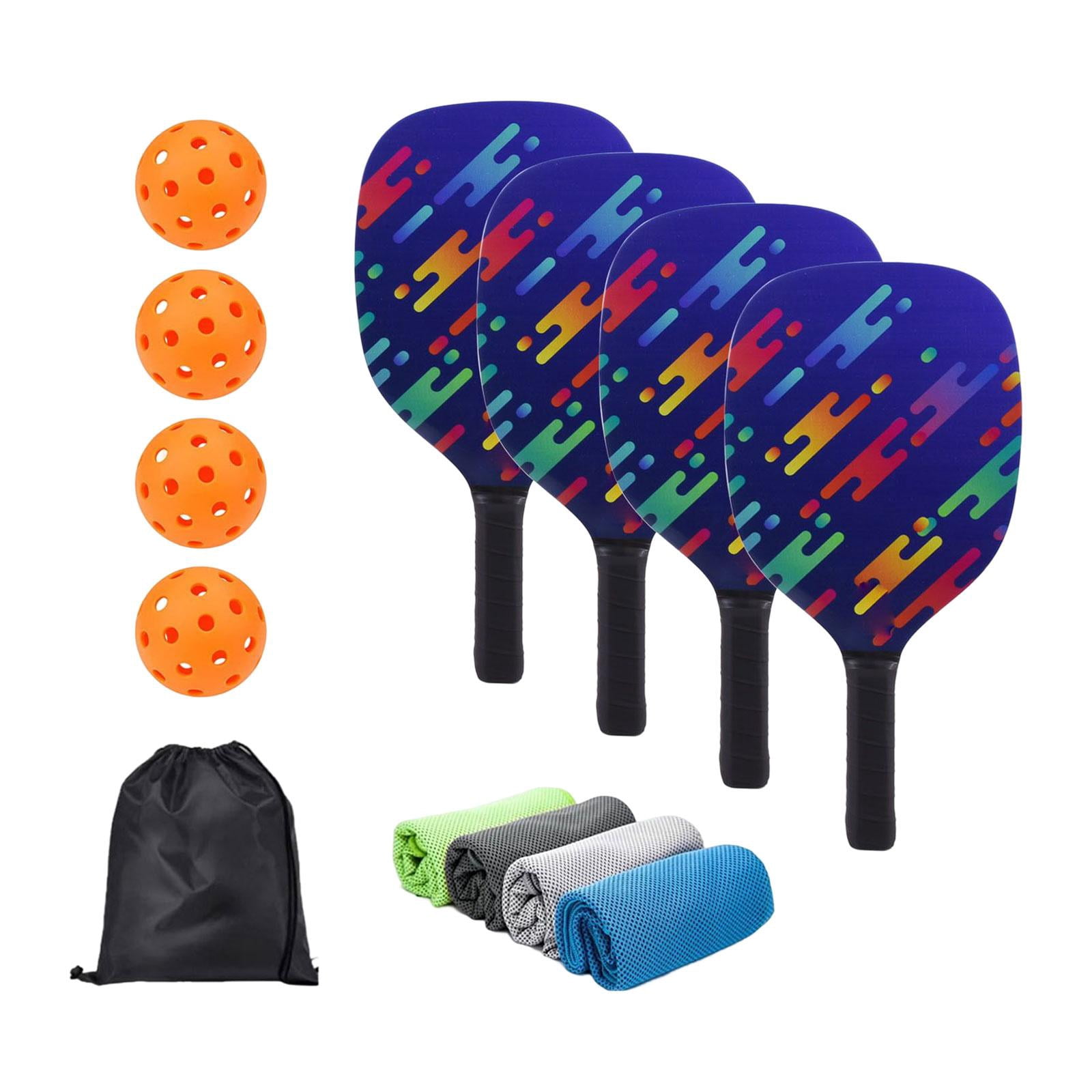 harayaa Portable Pickleball Paddle Set Gift Lightweight Pickleball Paddle for Indoor And 4 Paddles