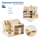 thumbnail image 5 of Organizador De Escritorio Para Oficina Hogar Armable Madera Claro, 5 of 5