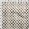 thumbnail image 4 of oneOone Velvet White Fabric Floral Craft Projects Decor Fabric Printed By The Yard 58 Inch Wide, 4 of 4