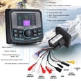 thumbnail image 2 of Powersport Marine Stereo – Premium Powersport Radio with 7 Color LED Backlight - UTV Stereo 4 x 45W for Boat, ATV, UTV, Spa – AM/FM Radio, Rear View Camera Compatible, 2 of 7