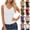 #465 White, variant on Felirenzacia Tank Tops for Women V Neck Ribbed Knit Slim Fitted Sleeveless Basic Tee Tanks Casual Modest Summer Clothes,White,S