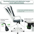 thumbnail image 3 of Homrest Ergonomic Office Chair, Adult Office Desk Chair w/ Adjustable Seat Tilt Function for Office, Gray, 3 of 10
