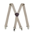 thumbnail image 4 of segolike Men Suspenders Elastic Wide Suspenders Simple with 4 Swivel Hook Clips Braces x Type for Cosplay Dance Costume Jeans Holidays Beige, 4 of 8