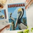 thumbnail image 2 of Lantern Press 1000 Piece Jigsaw Puzzle, Louisiana, Brown Pelicans, 2 of 5