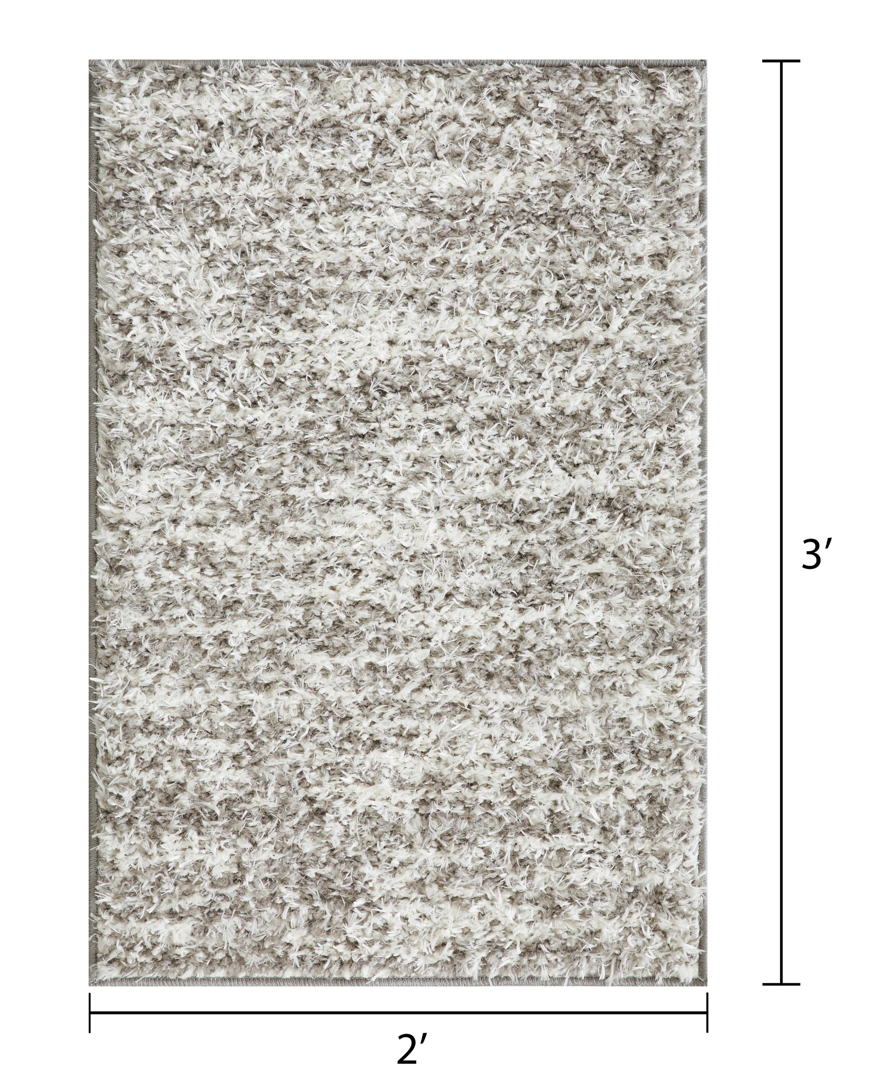 Loomaknoti Vemoa Altomarze 2' x 3' Gray Stripe Indoor Polyester Area Rug