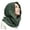 Green, variant on SUXIAN Warm Winter Hats Hooded Scarf Crinkle Soft Knitted Hat Neck Warmer Men Outdoor Cold Weather