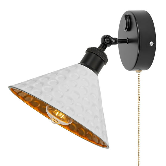 Kiven 12V LED Interior Lights with USB Port,White RV Reading Lamp with Pull Chain Switch,4W Modern Wall Sconce Adjustable Warm White for RV Caravans Boats, Hard-Wired Surface Mount DZTB2776