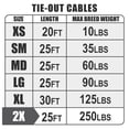 thumbnail image 3 of Cable de amarre para perros BV, resistente, 25 pies, reflectante para 113 kg, 3 of 9