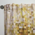 thumbnail image 3 of Designart 'Glam Gold Yellow Explosion Blocks' Modern Curtain Panel, 3 of 5