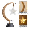 thumbnail image 3 of Lámpara de mesa decorativa, lámpara de noche de luna, lámpara de luz LED con hilo de algodón enrollado, 3 of 5