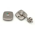 thumbnail image 1 of Toilet Indicator Lock Round Rod Latch Stainless Steel Bathroom Partition Indicator Bolt Door Buckle Home Improvement Hardware, 1 of 8
