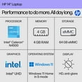 thumbnail image 2 of Laptop HP 14" 4GB RAM 64GB eMMC Intel Celeron N4500, 2 of 9