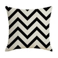 thumbnail image 3 of Fun Black&White GeometricPattern Throw Pillow Covers 18x18inch Set of 1/2 Boho Creative Stripes Home Festive Decorations Cushion for Sofa Couch Bed Room, 3 of 6