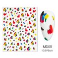 thumbnail image 1 of Abstract Face Nail Stickers Flower Leaf Butterfly Letter Color Block Decals Gel Polish Sliders Summer Spring Decor, 1 of 3