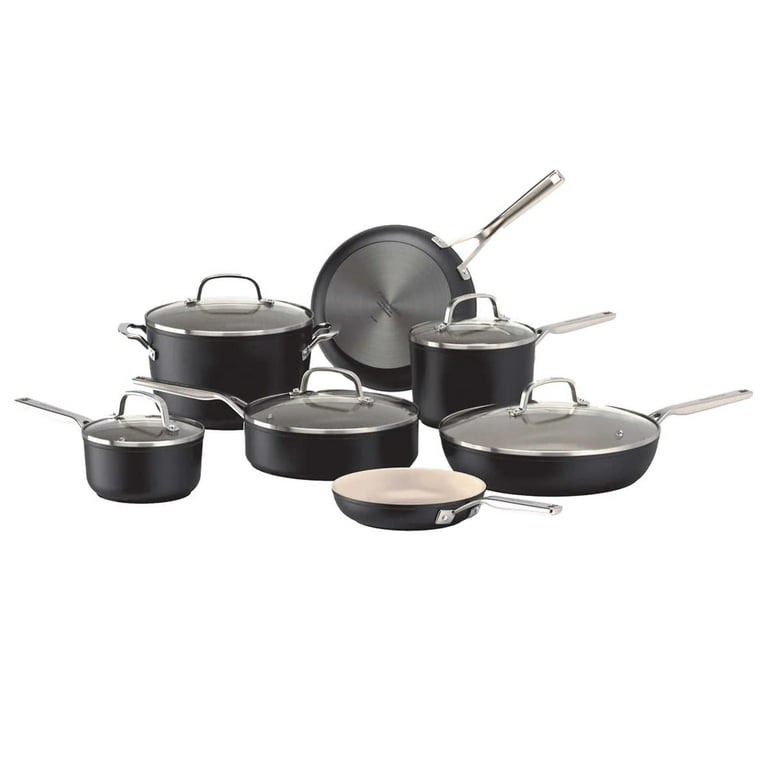  12pc Ceramic Non-Stick Cookware Set, White Icing, By Drew  Barrymore Ceramic Cookware Set Kitchen: Home & Kitchen