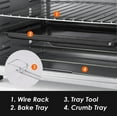 thumbnail image 2 of Elite Cuisine Double French Door Toaster Oven fits 12" Pizza, Stainless Steel, 2 of 4