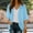 đĽ Light Blue, variant on Women Shirts Summer Tops Cardigan Cover Shirt Casual Top Spring Summer Three Quarter Sleeve Mid Length T Shirt Lightweight Loose for Layering Daily or Office Wear Shirt Top