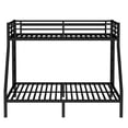 thumbnail image 5 of Twin XL over Queen Bunk Bed, Heavy Duty Metal Bunk Bed with 2 Ladders, Space-Saving Bunk Bed Twin XL over Queen for Teens Adults, Noise Reduced, No Box Spring Needed(Black), 5 of 10