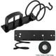 thumbnail image 1 of Soporte para secador de pelo montado en la pared Soporte para estante en espiral Soporte para colgar Plancha Organizador Secador de pelo con orificios Soporte para baño Aluminio Profesional Negro JM, 1 of 5