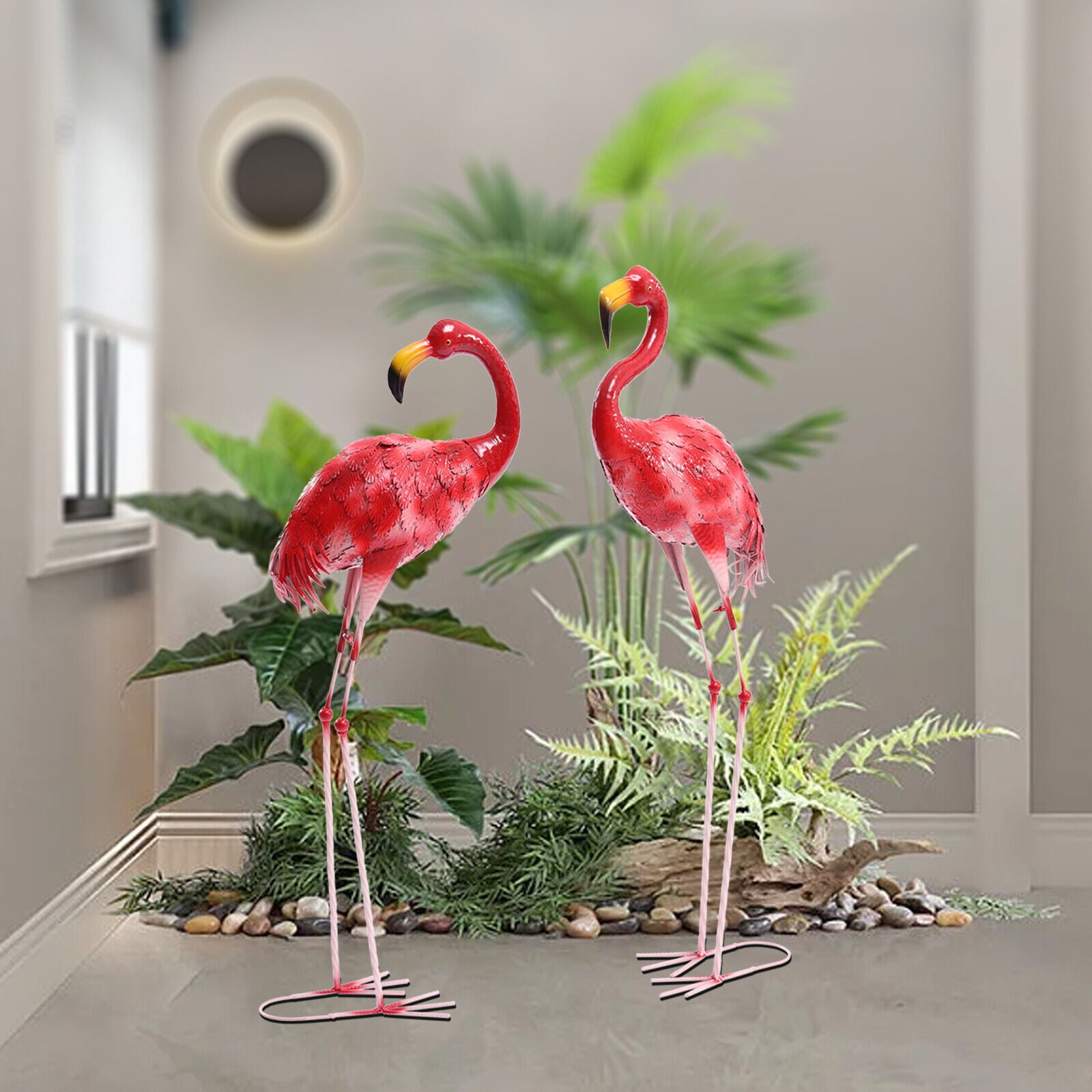 Flamingo Garden Statue, Outdoor Yard Lawn Art Decor Flamingo Statue, Garden Flamingo Statue