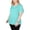 Pacific Aqua, variant on KAREN SCOTT Womens Aqua Short Sleeve Scoop Neck T-Shirt Plus Size: 0X