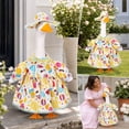 thumbnail image 2 of Aurorax Birthday Goose Clothes for Cement Goose Porch Goose 23"/17",Porch Goose Outfit 19 inch,All the Season White Holiday Porch Goose Costume for Yard Outdoor Garden, 2 of 6