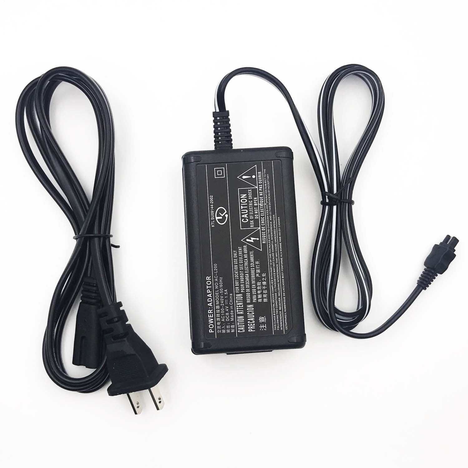 AC L200 Adapter Charger for Sony AC L200 AC L200C L200B L200D AC L25
