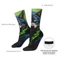 thumbnail image 4 of Fuzoiu Realistic Style Wolf Warrior Print Athletic Crew Socks for Men & Women,Casual Crew Socks,Above Ankle Crew Socks for Business, Casual, 4 of 6