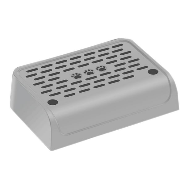Arena para gatos para escalones y escaleras, portátil, fácil de limpiar, con función de filtro Plata
