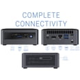 thumbnail image 5 of Intel NUC10i5FNH Mini PC, Intel Core i5-10210U Upto 4.2GHz, 16GB RAM, 512GB NVMe SSD, HDMI, Thunderbolt, Card Reader, Wi-Fi, Bluetooth, Windows 10 Pro, 5 of 7