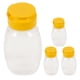 thumbnail image 1 of 4 frascos de miel vacíos, botellas exprimibles, dispensadores de miel de plástico con tapas, recipientes rellenables para condimentos, jarabe de arce, ketchup, mostaza y aderezo para ensaladas., 1 of 6
