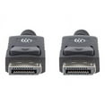 thumbnail image 4 of Manhattan Monitor DisplayPort Male to DisplayPort Male Cable, 6.6 ft., Black, 4 of 6