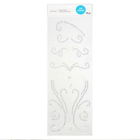 UPC: 0195158486858 | Silver Gem & Satin Pearl Bling Stickers by Recollections™