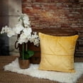 thumbnail image 2 of Parkland Collection Zoe Transitional Quilted Yellow Throw Pillow, 2 of 6