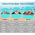 thumbnail image 2 of Carpa de playa Etto, 218 x 130 x 140 cm, UPF 50+, impermeable para 3-4, 2 of 8