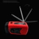 thumbnail image 5 of Red Multifunction Card Radio, Mini Flashlight Emergency Radio, Solar Hand Crank Radio, 5 of 5