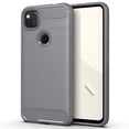 thumbnail image 1 of PANDACO Grey Brushed Metal Case for Google Pixel 4a, 1 of 4