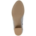 thumbnail image 6 of Journee Womens Hayven Stacked Block Heel Almond Toe Booties, Widths Available, 6 of 10