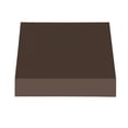 thumbnail image 3 of Awntech 3.38 Ft New Yorker Fixed Awning Canopy with Rigid Valance (40.5in x 31in x 24in), Brown, 3 of 4