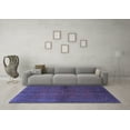 thumbnail image 3 of Ahgly Company Machine Washable Indoor Rectangle Persian Blue Traditional Area Rugs, 5' x 7', 3 of 4